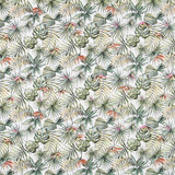Tissu Jacquard Tropical Écru - Ribes y Casals