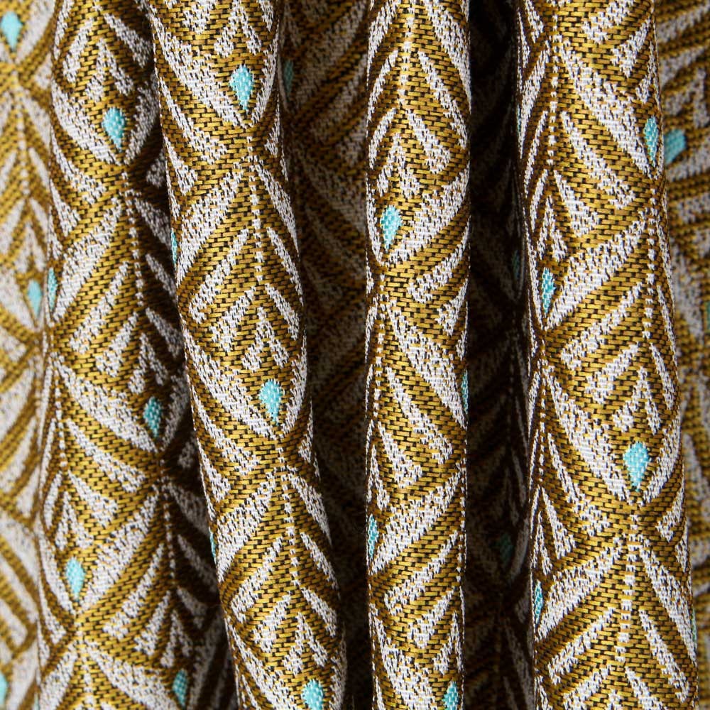 Toile Tapisserie En Jacquard Jaune Zephy - Ribes y Casals