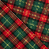 Sergé tartan à petits carreaux rouges - Ribes y Casals