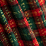 Sergé tartan à petits carreaux rouges - Ribes y Casals