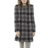 Tissu Manteau Flanelle Carreaux Gris - Ribes y Casals