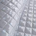 Tissu Matelassé Plastifié à Pois Gris - Ribes y Casals