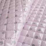 Tissu Matelassé Plastifié à Pois Rose - Ribes y Casals
