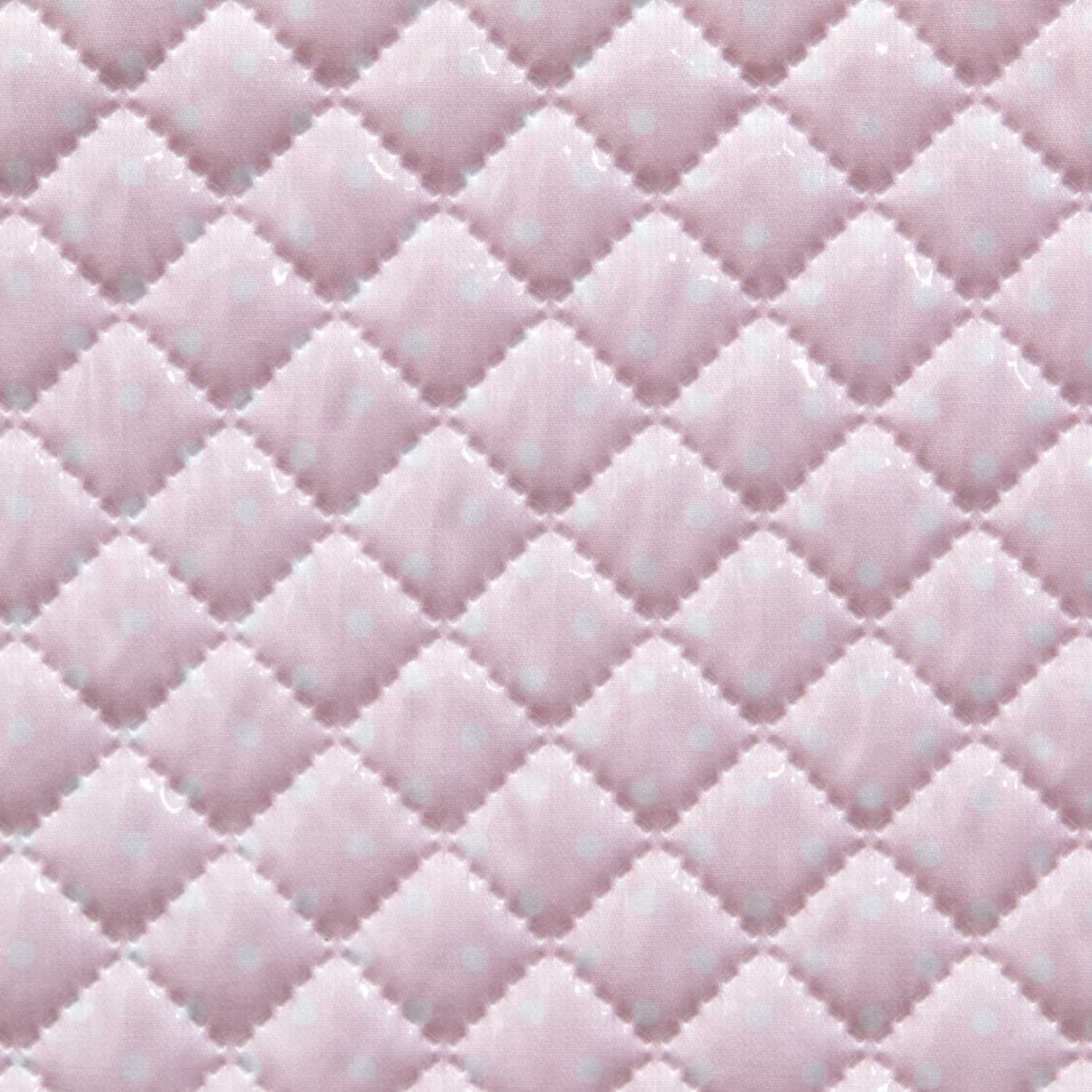 Tissu Matelassé Pois Rose - Ribes y Casals