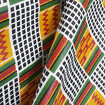 Africain Wax Ethnique Carreaux Blanc - Ribes y Casals