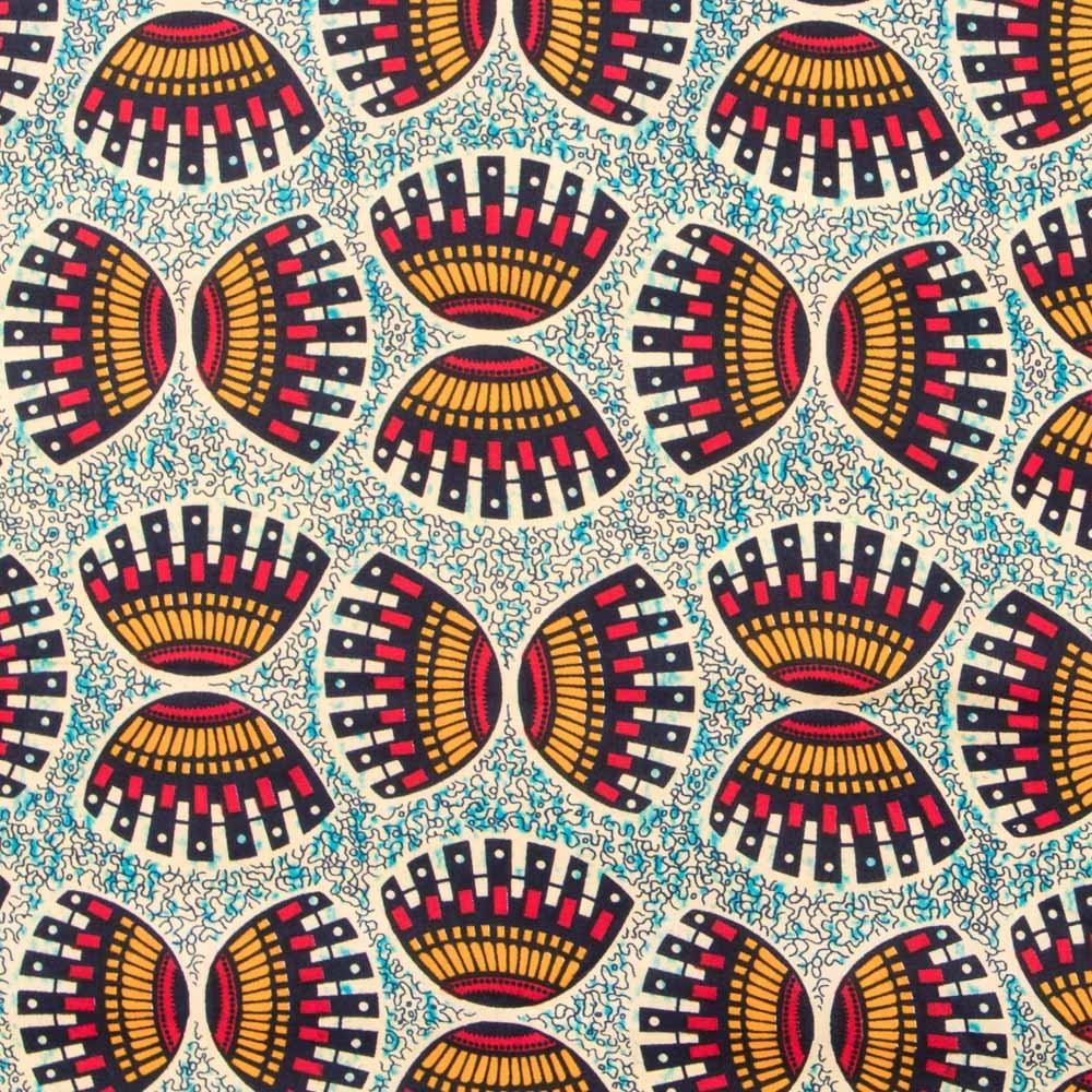 Tissu Lacs WAX Africain - Ribes y Casals
