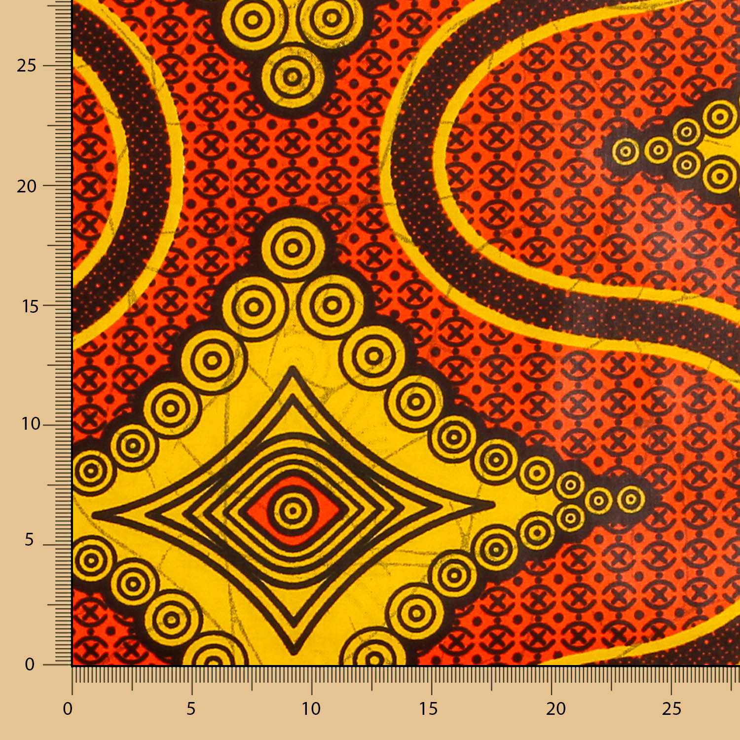 Tissu Africain WAX Ouganda - Ribes y Casals