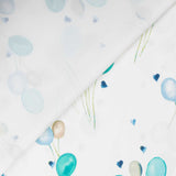 Tissu Rideaux Coton Ballons Bleu - Ribes y Casals
