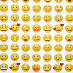 Tissu Coton Emoticons Blanc - Ribes y Casals