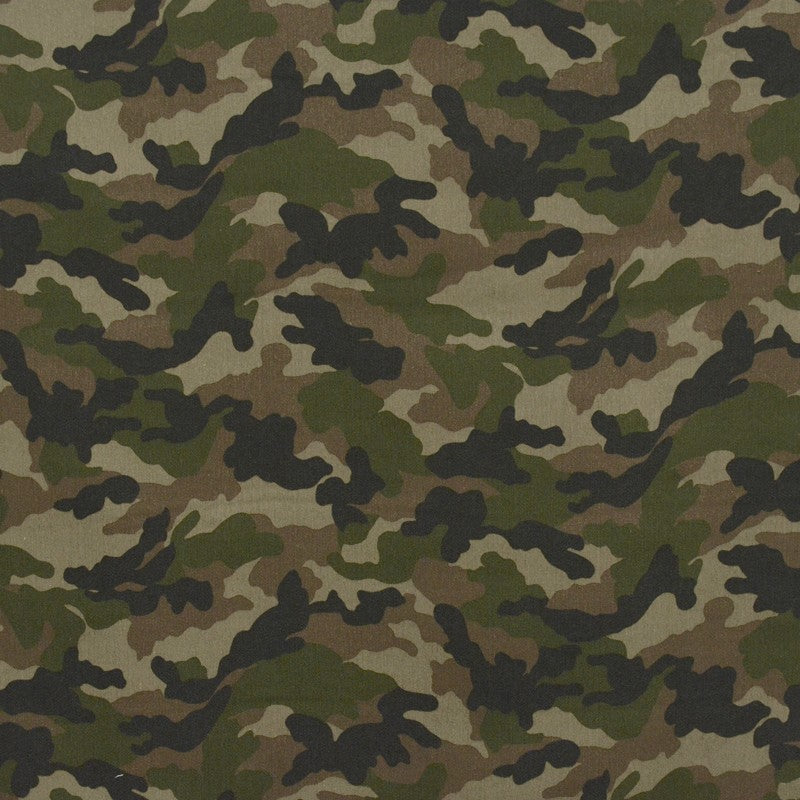 Coton Imprimé Militaire Beige - Ribes y Casals