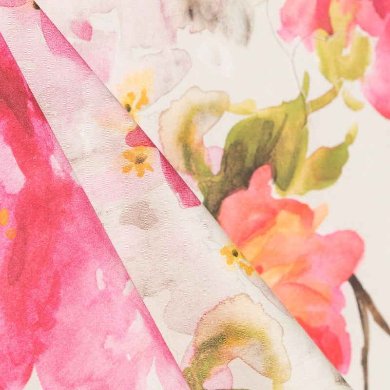Coton Imprimé Aquarelle Beige - Ribes y Casals