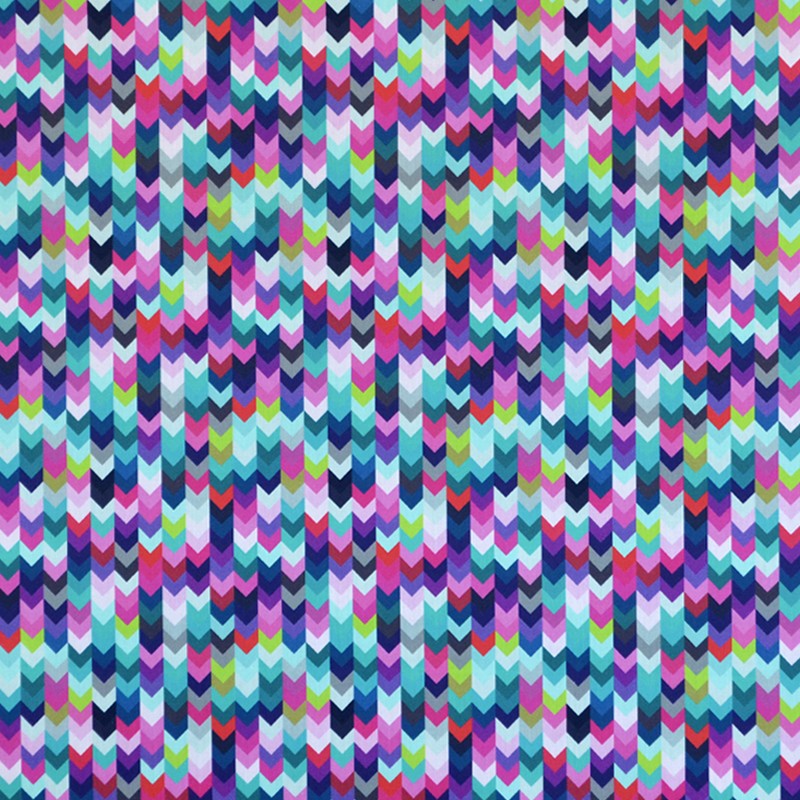Tissu Coton Flèches Multicolore - Ribes y Casals