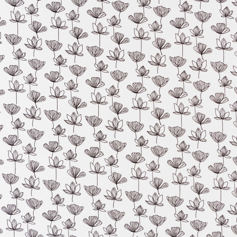 Tissu Coton Floral Blanc - Ribes y Casals