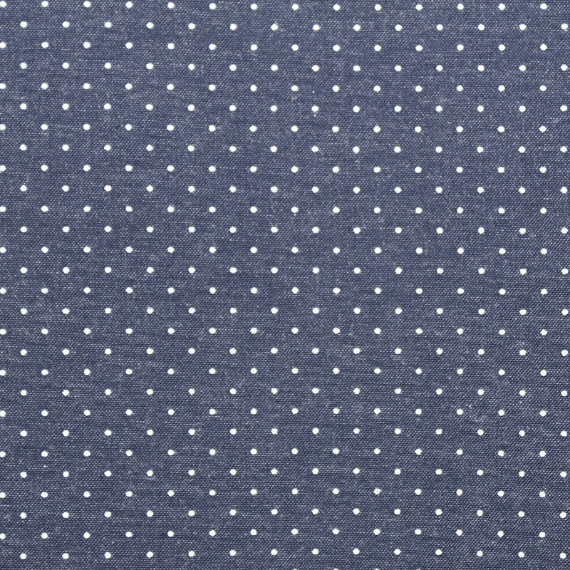 Coton à Pois Bleu Denim - Ribes y Casals