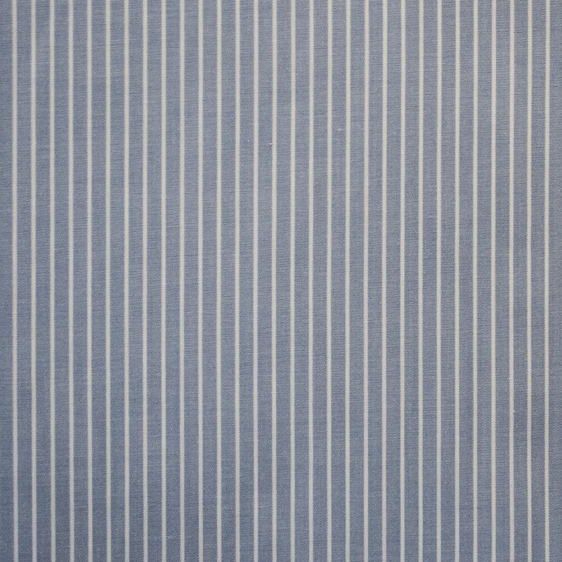 Tissu Coton Rayures Bleu Denim - Ribes y Casals