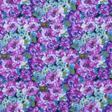 Satin de Coton Fleurs Fuchsia - Ribes y Casals