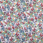 Coton Spandex Floral Blanc - Ribes y Casals