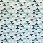 Tissu Coton Triangles Vert - Ribes y Casals