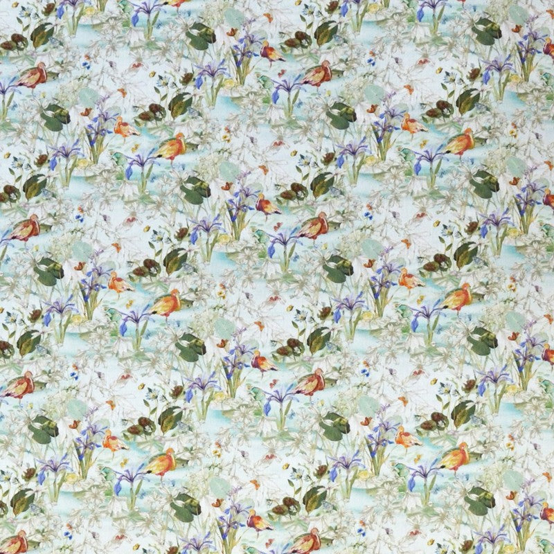 Tissu Coton Tropical Vert d'Eau - Ribes y Casals