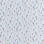 Tissu Coton Toucan Bleu Clair - Ribes y Casals