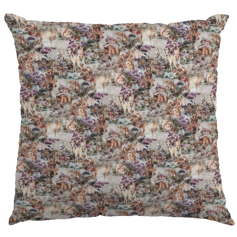 Tissu Coton Zoo Gris - Ribes y Casals