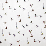 Tissu Bambula Oiseaux Blanc - Ribes y Casals