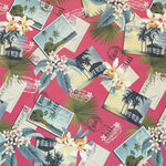 Tissu Maillot de Bain Aloha Rouge - Ribes y Casals