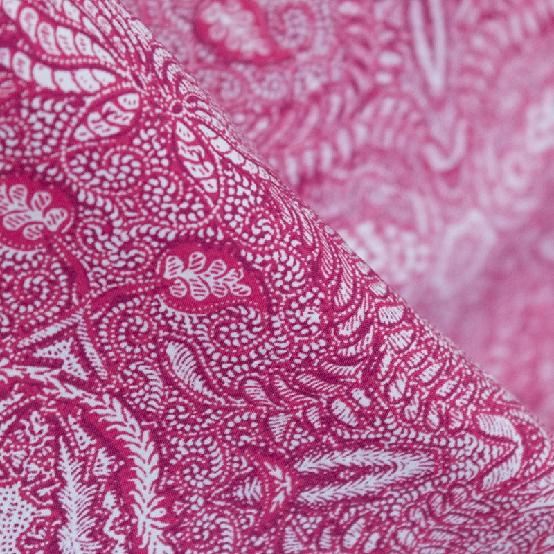 Tissu Maillot de Bain Floral Fuchsia - Ribes y Casals