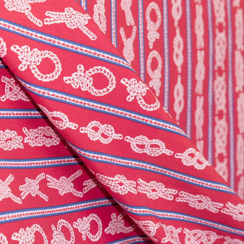 Tissu Maillot de Bain Noeuds Rouge - Ribes y Casals