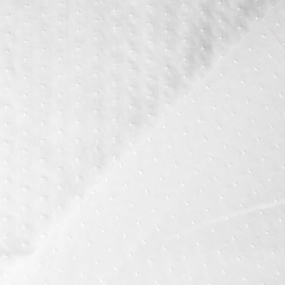 Tissu Baptiste Plumeti Brodé Blanc - Ribes y Casals