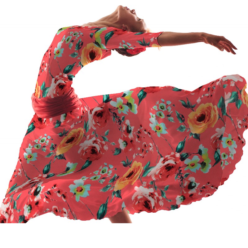 Tissu Biélastique Andalousie Rouge - Ribes y Casals