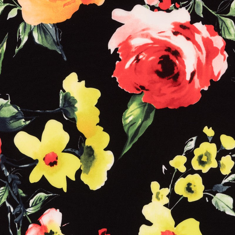 Tissu Biélastique Andalousie Noir - Ribes y Casals