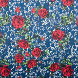 Tissu Biélastique Dentelle Bleu - Ribes y Casals