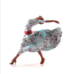 Tissu Biélastique Flamenco Vert d'Eau - Ribes y Casals