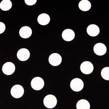 Sergé Biélastique Pois Noir - Ribes y Casals