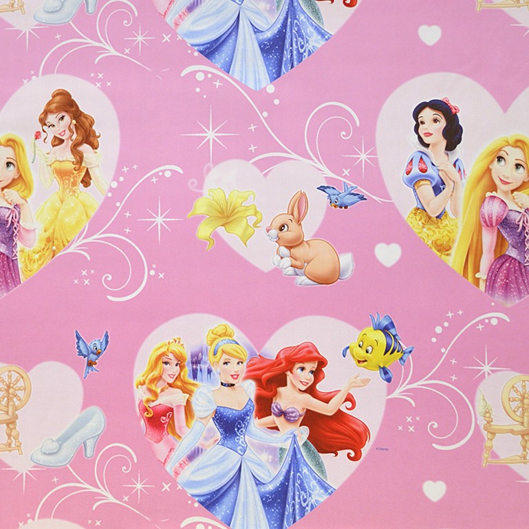Tissu Black Out Princesses Disney Rose - Ribes y Casals