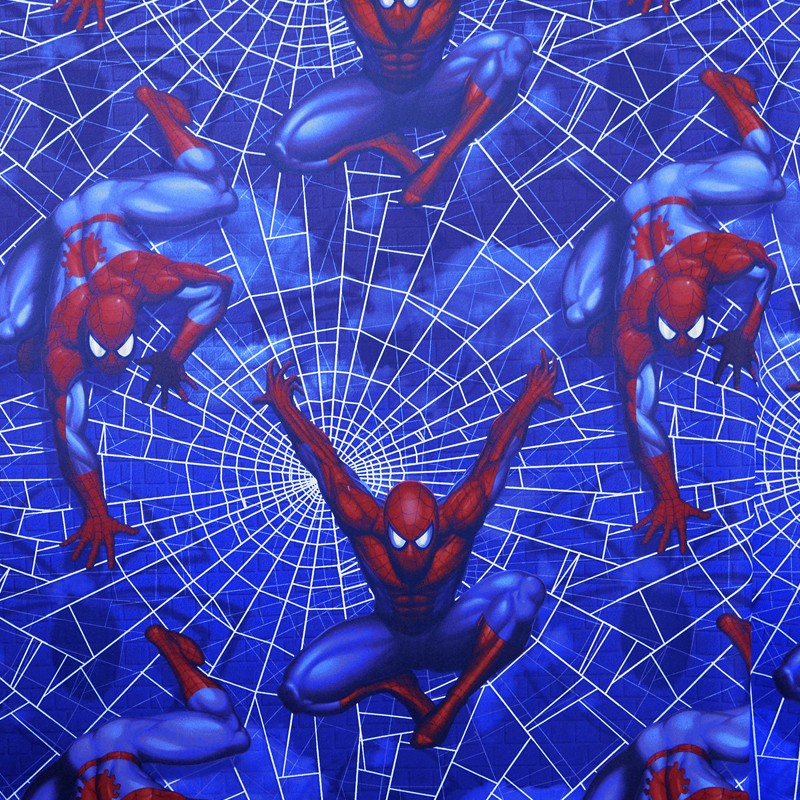 Tissu Black Out Spiderman Bleu Soutenu - Ribes y Casals