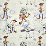 Tissu Black Out Toy Story Gris Vert - Ribes y Casals