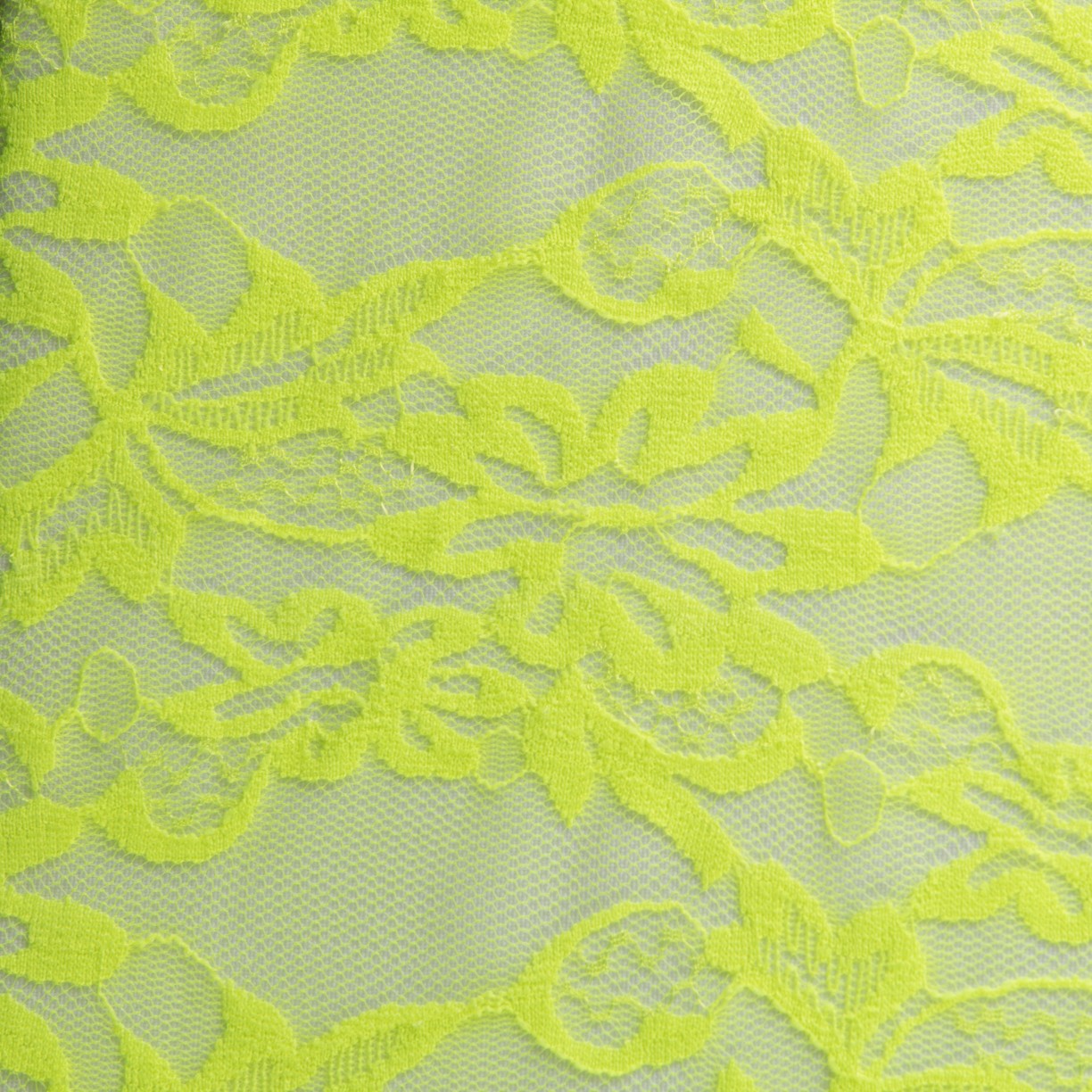 Tissu Dentelle Élastique Vert Fluo - Ribes y Casals