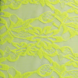 Tissu Dentelle Élastique Vert Fluo - Ribes y Casals