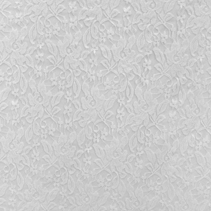 Tissu Dentelle Élastique Blanc - Ribes y Casals
