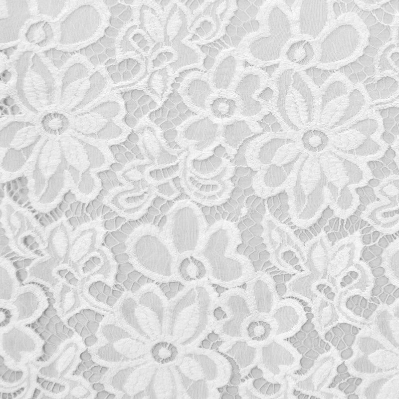 Dentelle Élastique Fleur Blanc - Ribes y Casals