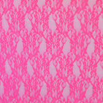 Tissu Dentelle Élastique Rose Fluo - Ribes y Casals