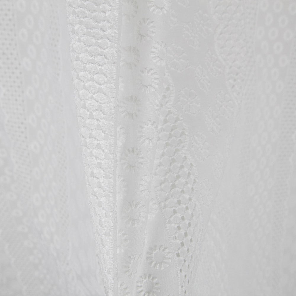 Tissu Broderie Anglaise Naturel Blanc - Ribes y Casals