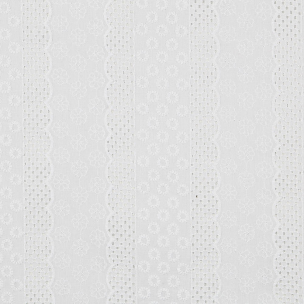 Tissu Broderie Anglaise Naturel Blanc - Ribes y Casals