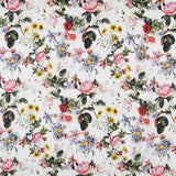 Tissu Broderie Suisse Feuille Blanc - Ribes y Casals