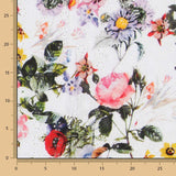 Tissu Broderie Suisse Feuille Blanc - Ribes y Casals