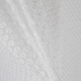 Tissu Broderie Anglaise Blanc Feuilles - Ribes y Casals