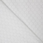 Tissu Broderie Anglaise Blanc Feuilles - Ribes y Casals