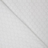 Tissu Broderie Anglaise Blanc Feuilles - Ribes y Casals